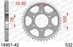 AFAM Tandwiel Achterzijde Staal 42T - 532