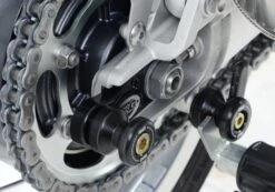 R&G CR0055BK Cotton Reels Bobbins Offset Zwart Triumph THRUXTON 1200/1200R / STREET TWIN